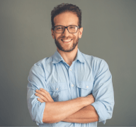 Handsome Young Businessman Shirt Eyeglasses 1 1778162751